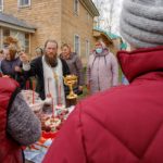 «1 мая 2021 год, освящение куличей, яиц и пасох в Архангельском храме п. Ермишь.»